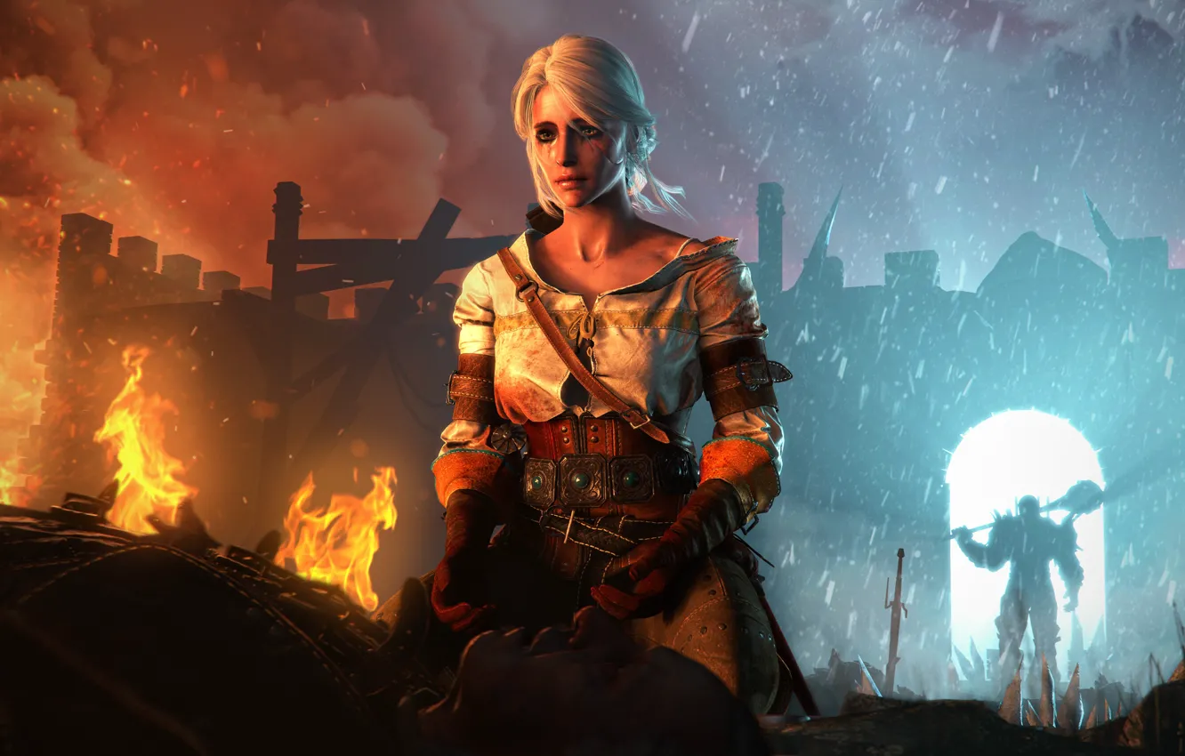 Фото обои Wild Hunt, Witcher 3, cd projekt red, ciri, Cirilla Fiona Elen Riannon, cirilla