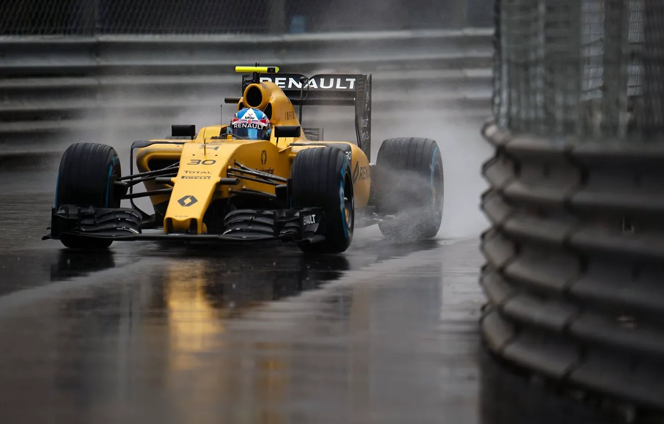 Фото обои Renault, Рено, Formula 1, Team, Monte Carlo, Palmer