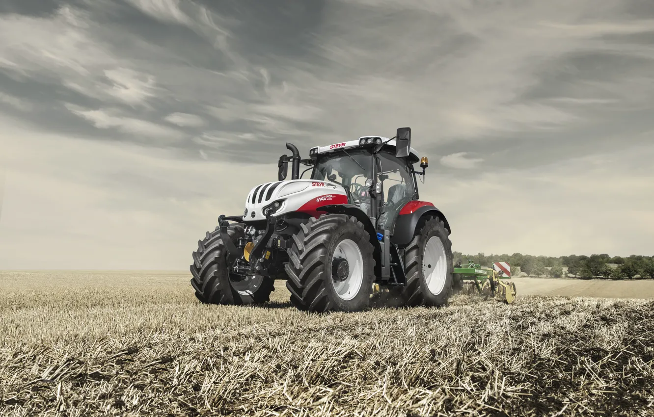 Фото обои tractor, agriculture, steyr, 4145 profi cvt