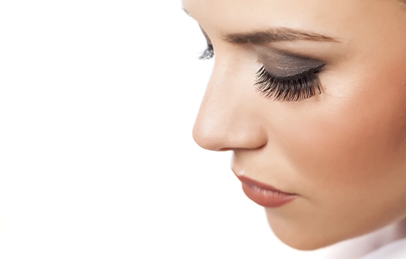 Фото обои pretty, female, eyelashes, makeup