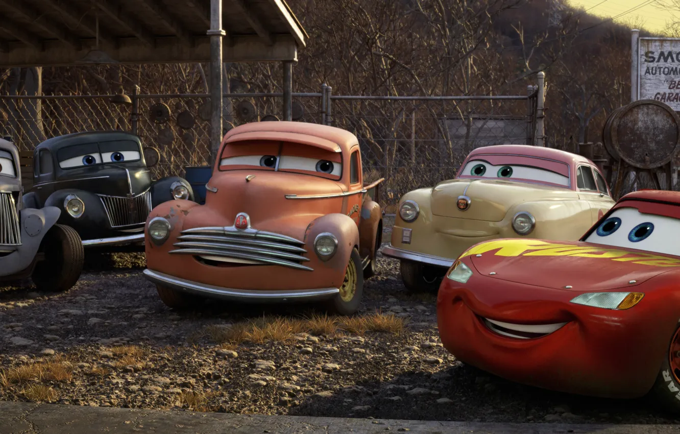 Фото обои car, Cars, film, friends, animated, animated movie, Cars 3