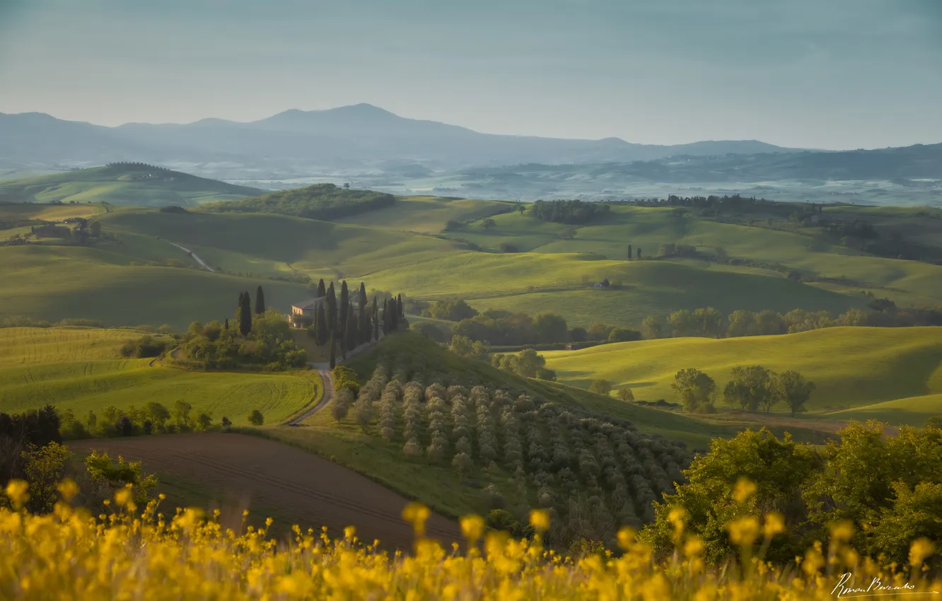 Фото обои nature, hills, countryside, properties