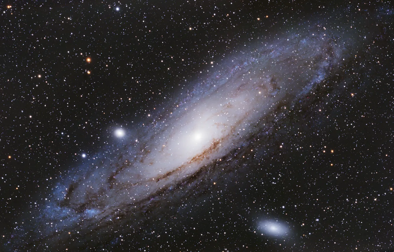 Фото обои звезды, Andromeda Galaxy, M31, галактика андромеды