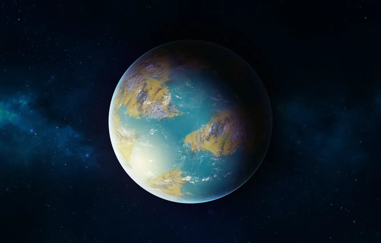 Фото обои космос, звезды, туманность, планета, space, art, stars, planet