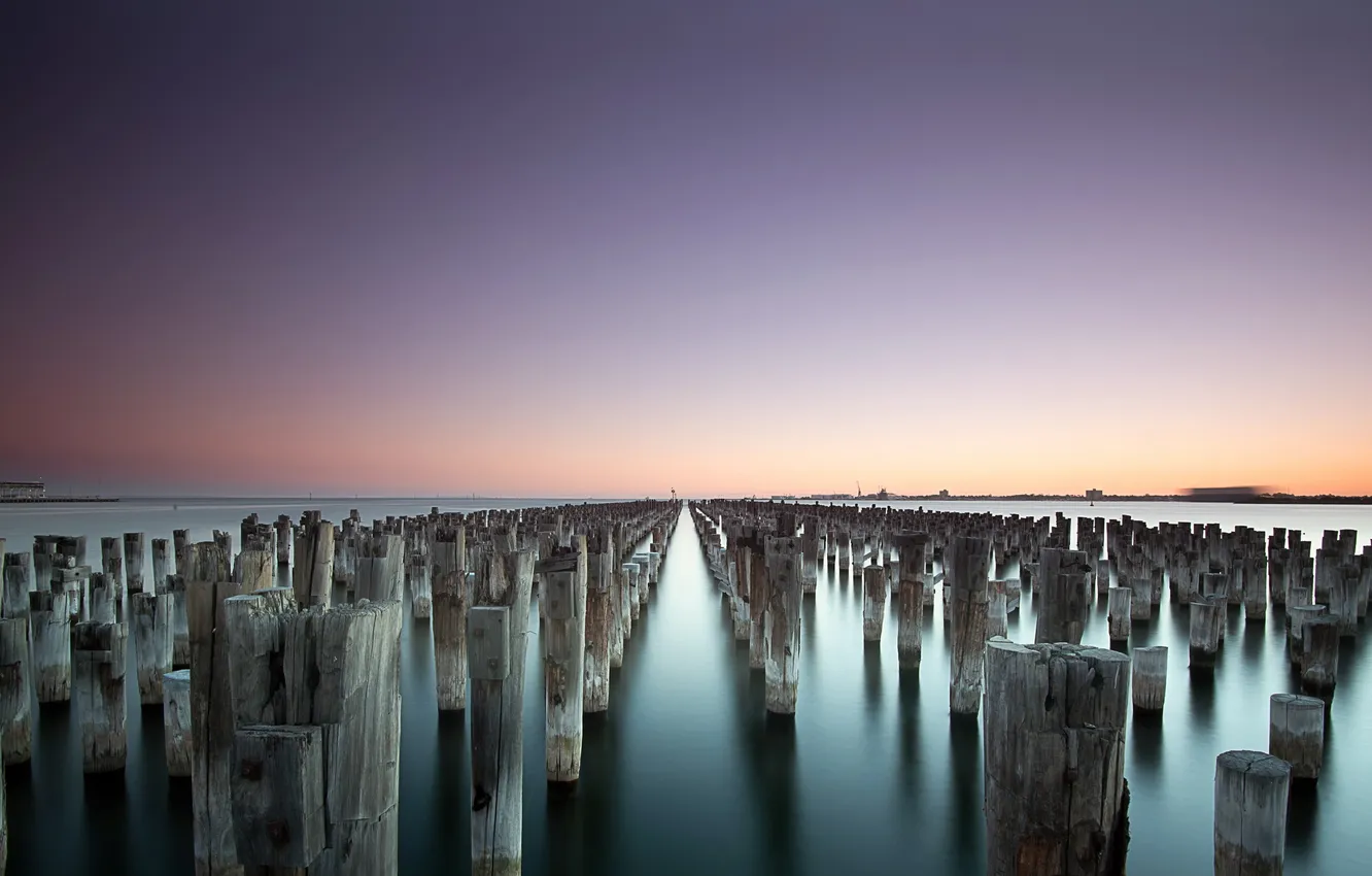 Фото обои Melbourne, Australia, Victoria, Princes Pier, Port Melbourne