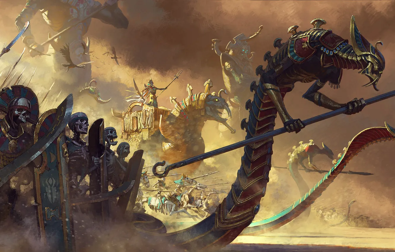 Фото обои Total War, Warhammer II, Пошаговая стратегия, игра в смешанном жанре