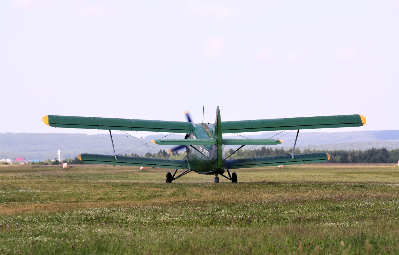 Фото обои Аэродром, Самолёт, Ан-2, Кукурузник, Аннушка, руление