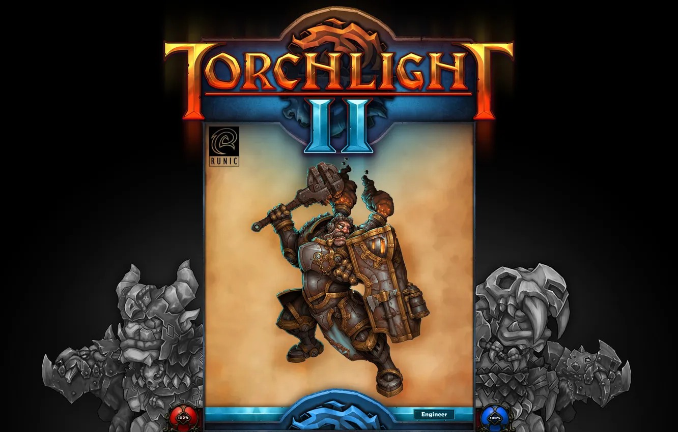 Фото обои game, rpg, engineer, torchlight 2, runic