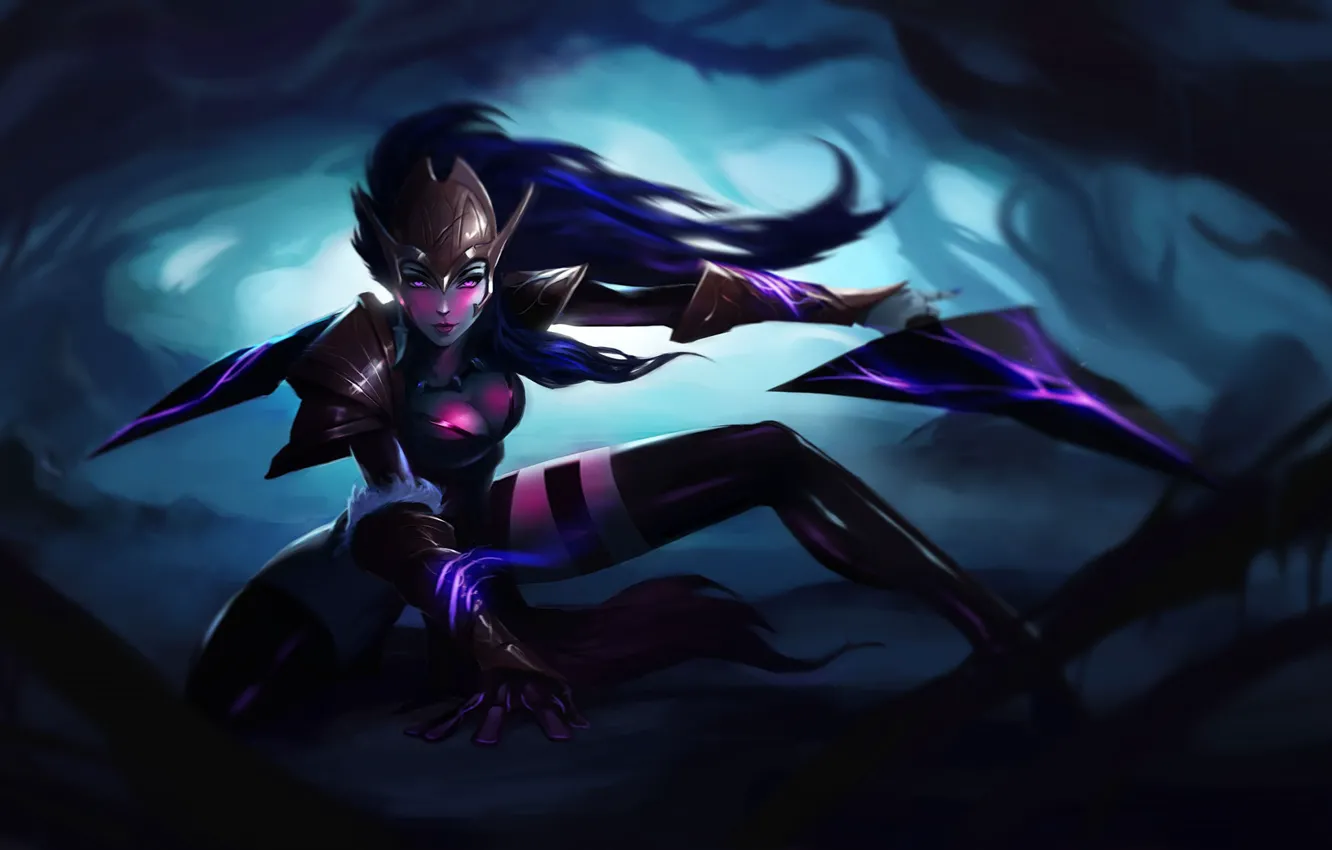 Фото обои game, Gwen, League of Legends, LOL, лига легенд, Гвен