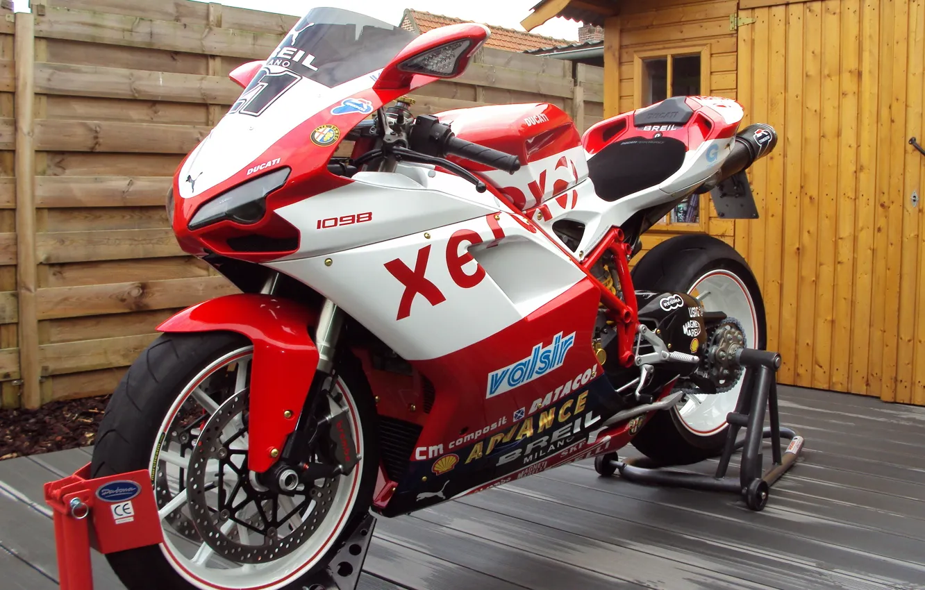 Фото обои мотоциклы, мотоцикл, ducati, спортивный.