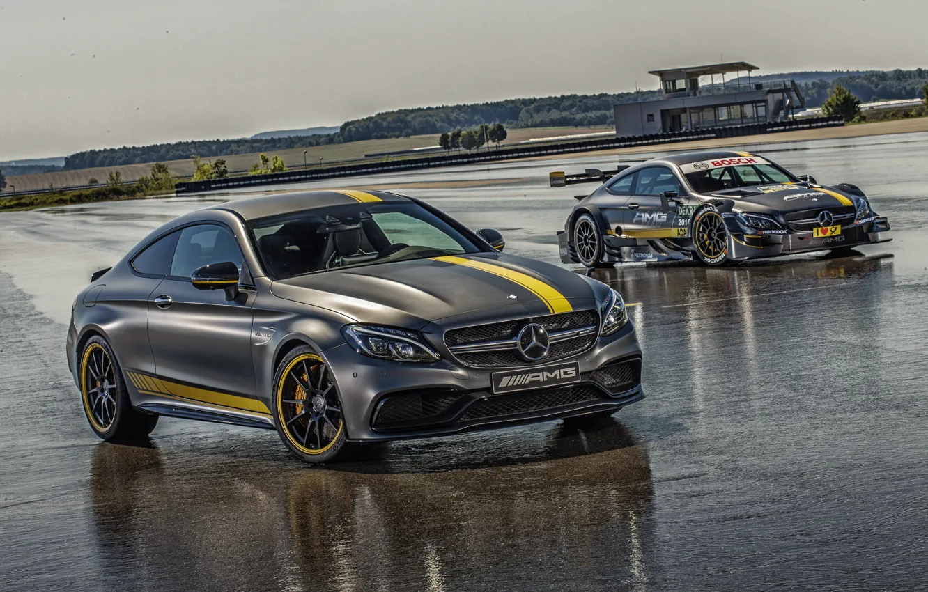 Фото обои Mercedes-Benz, мерседес, AMG, Coupe, амг, C 63, 2014, C-Class