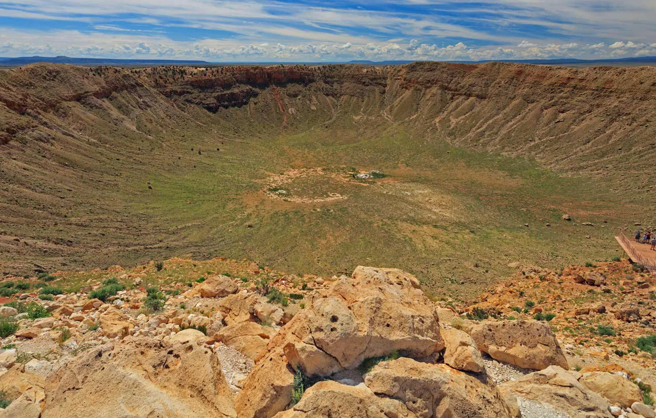Фото обои Аризона, США, кратер Бэрринджера