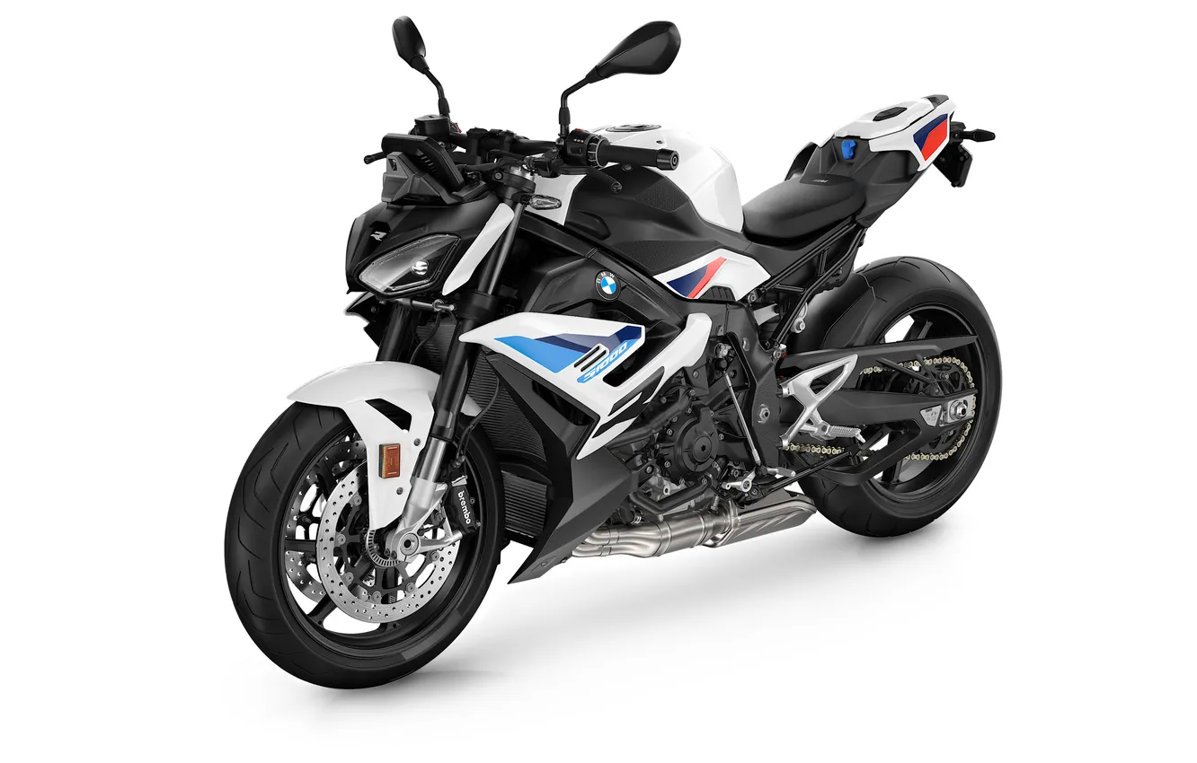 Фото обои Bikes, White background, Sports bikes, BMW S1000R, S1000R M, Motorsport Package