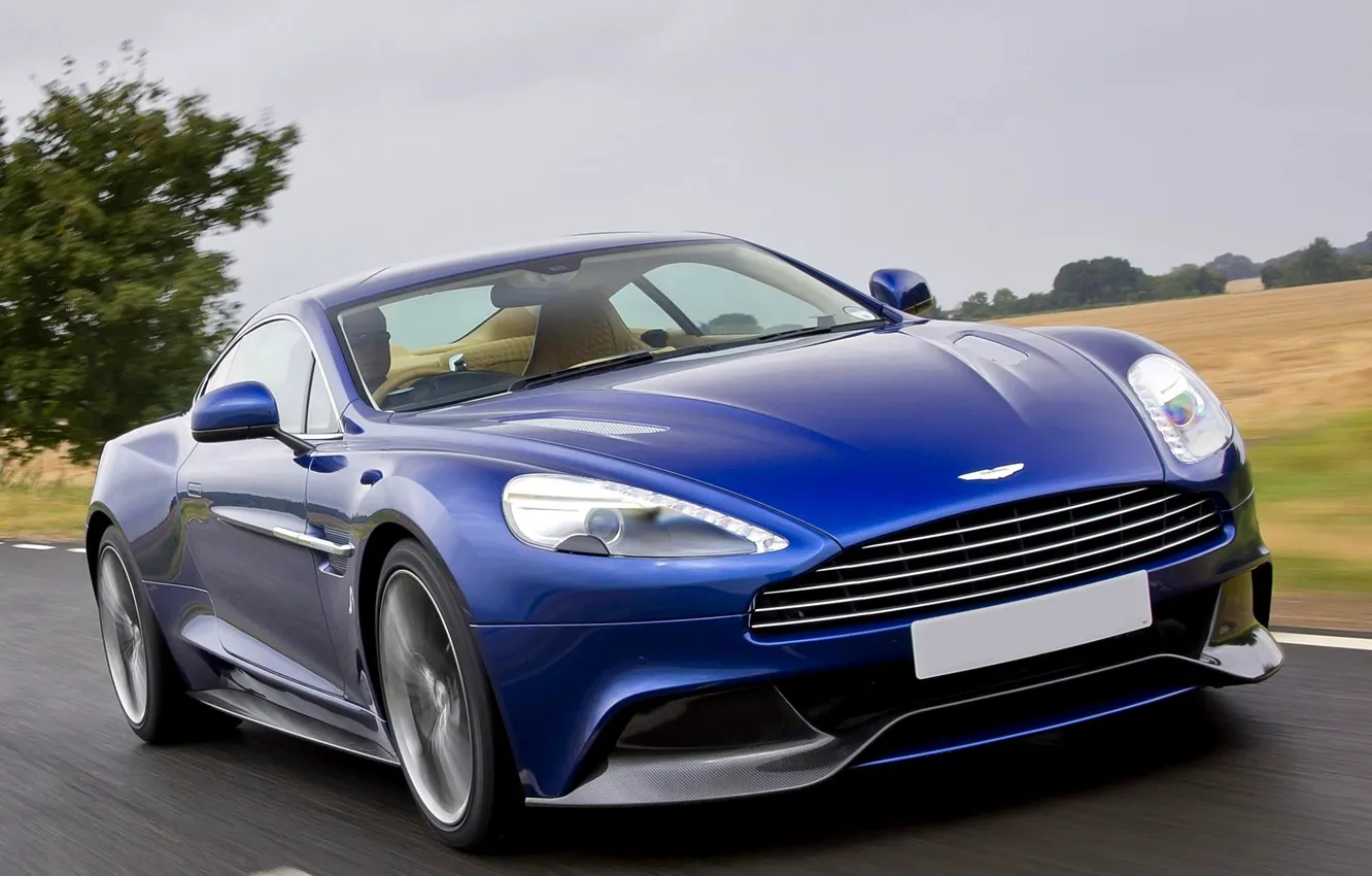 Фото обои Aston Martin, Синий, Машина, Скорость, Car, 2012, Wallpapers, Астон Мартин