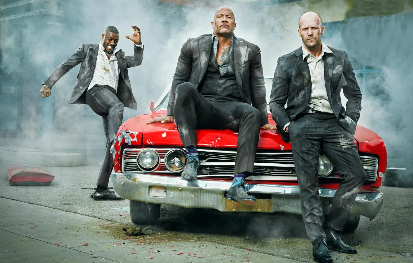 Фото обои машина, злость, мужчины, психи, Fast & Furious Presents: Hobbs & Shaw