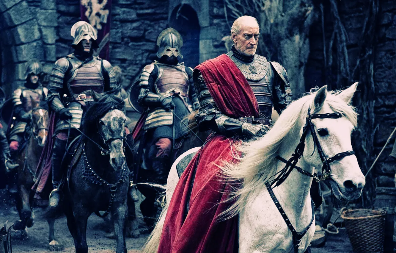 Фото обои Game of Thrones, TV Series, HBO, Tywin Lannister, actor Charles Dance, Shield of Lannisport and …