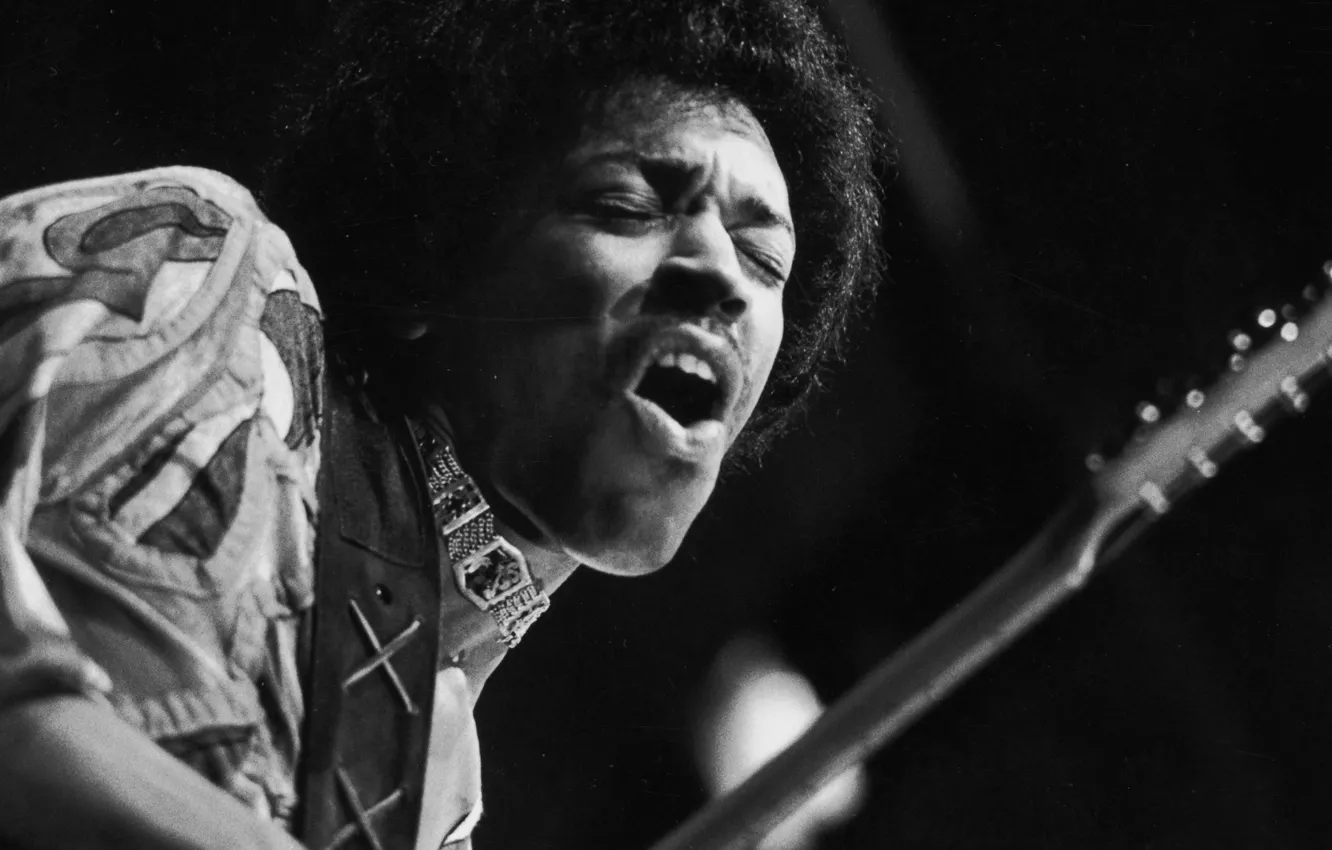 Фото обои music, guitar, men, singer, Jimi Hendrix, celebrity, blues rock