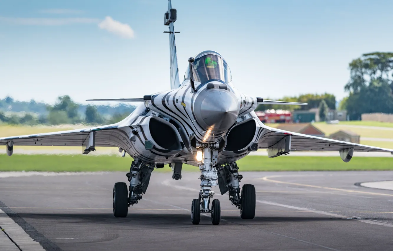 Фото обои взлет, многоцелевой истребитель, французский, Rafale, Рафаль