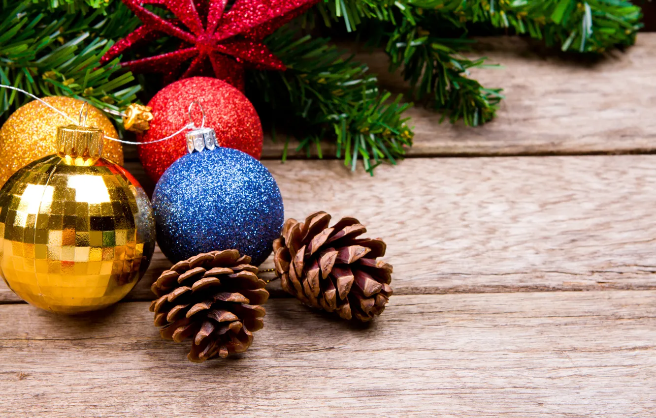 Фото обои шары, елка, Новый Год, Рождество, wood, merry christmas, decoration, xmas
