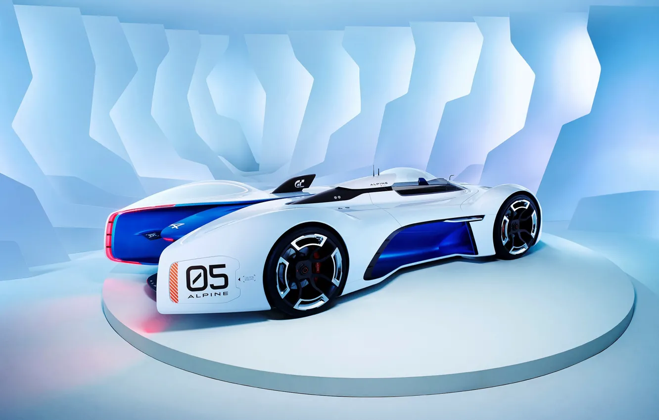 Фото обои Concept, Renault, Vision, Alpine, Gran Turismo, 2015