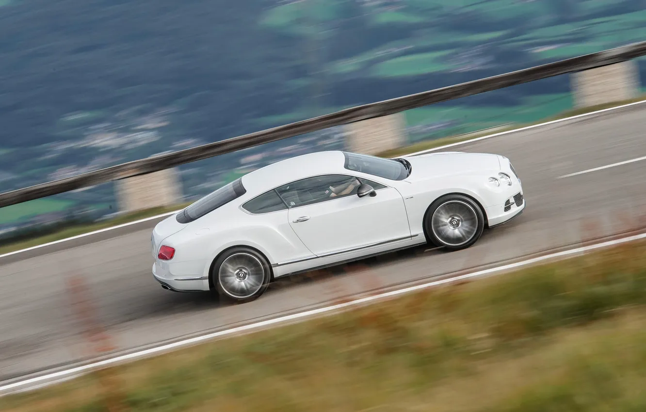 Фото обои Авто, Bentley, Continental, Белый, GTC, Люкс, Вид сбоку