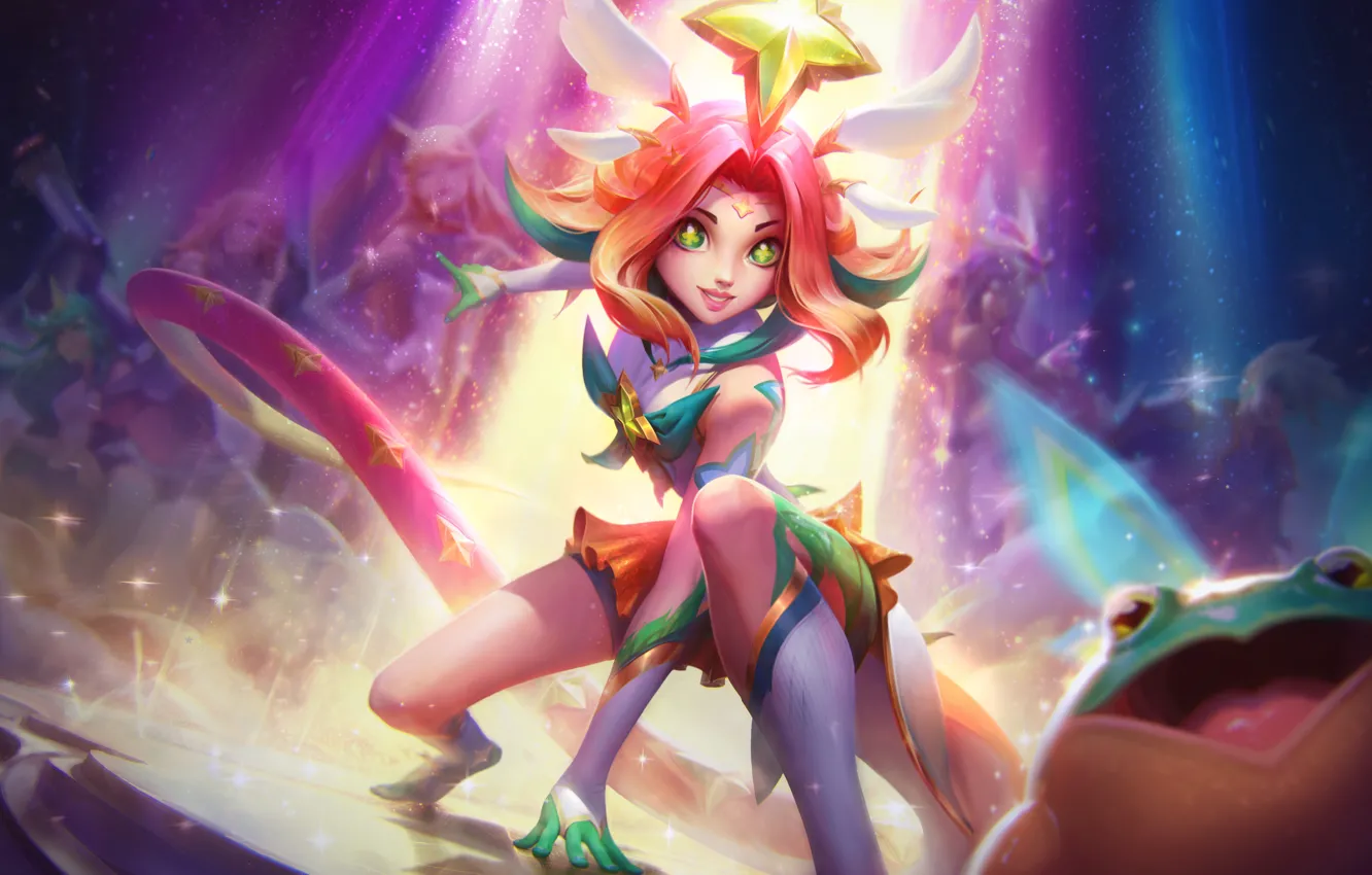 Фото обои lol, лол, league of Legends, лига лигенд, Нико, star guardian, neeko