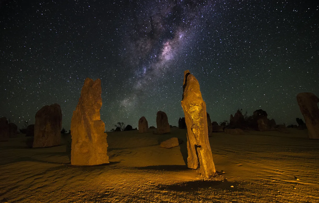 Фото обои космос, звезды, ночь, Австралия, млечный путь, бесконечность