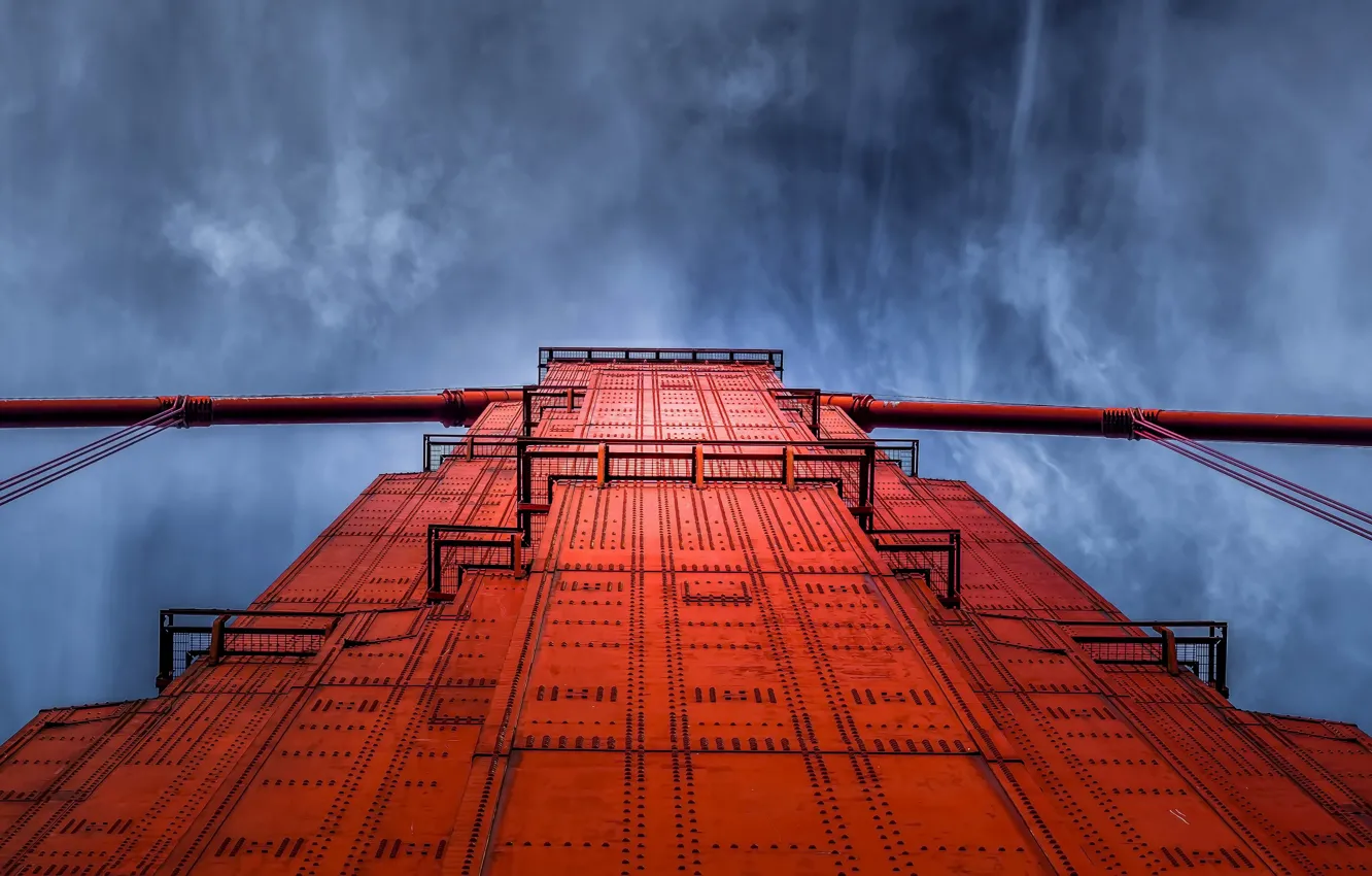 Фото обои небо, мост, Golden Gate Bridge