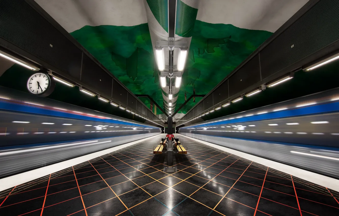 Фото обои Metro, Stockholm, Architecture