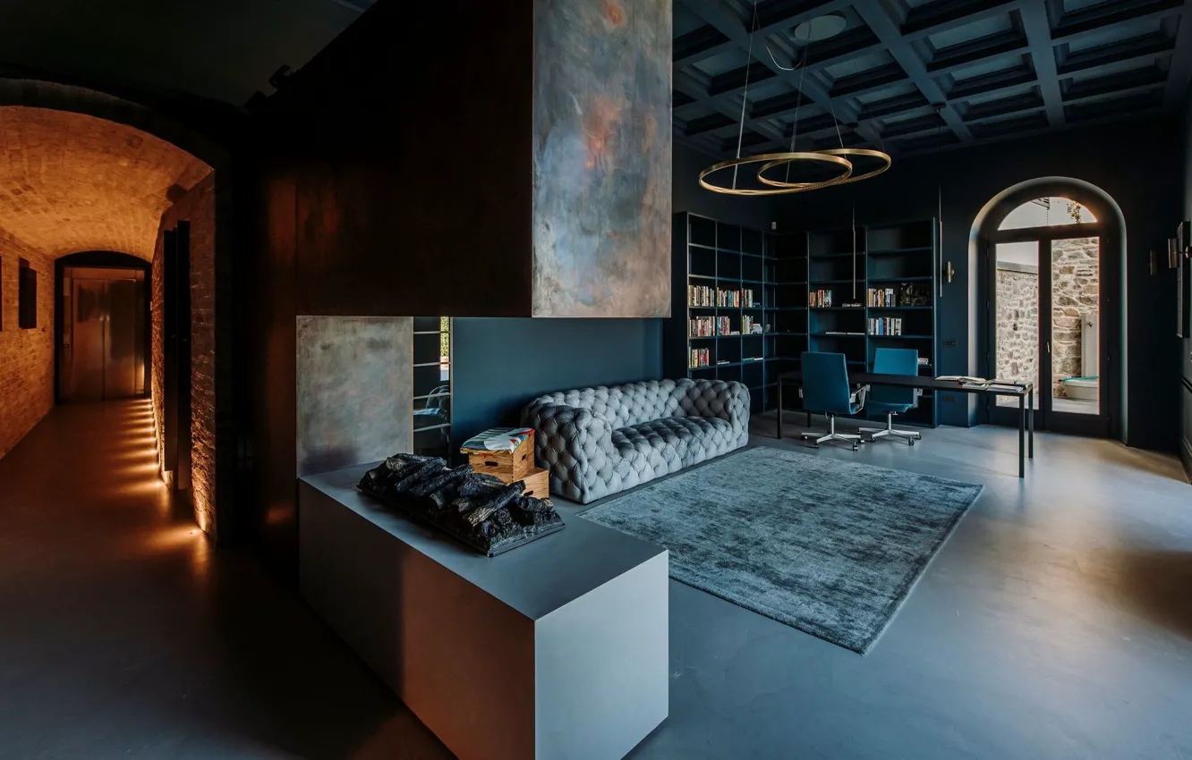 Фото обои дизайн, стиль, интерьер, софа, гостиная, Fiesole Residence, by Abimis