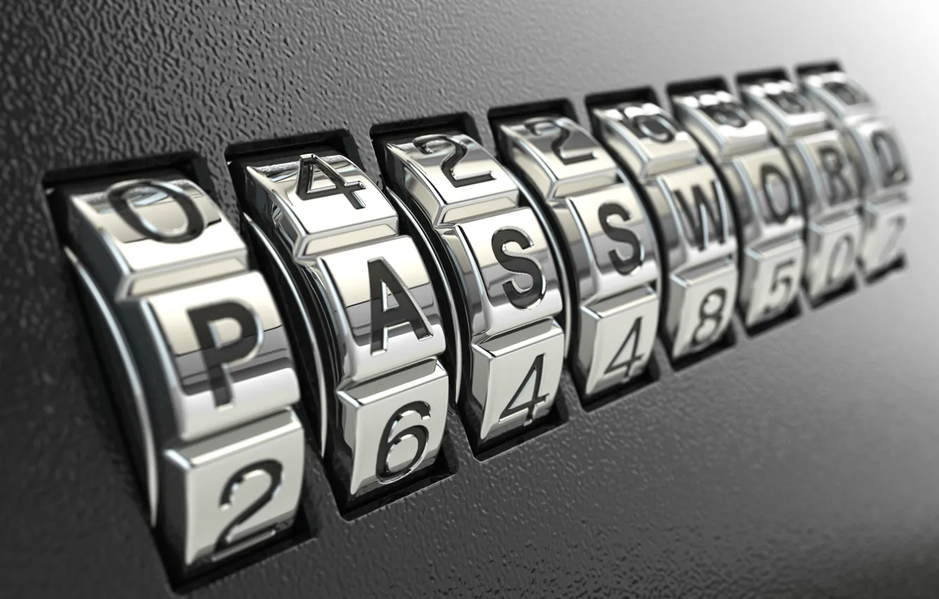 Фото обои metal, code, password, combination lock