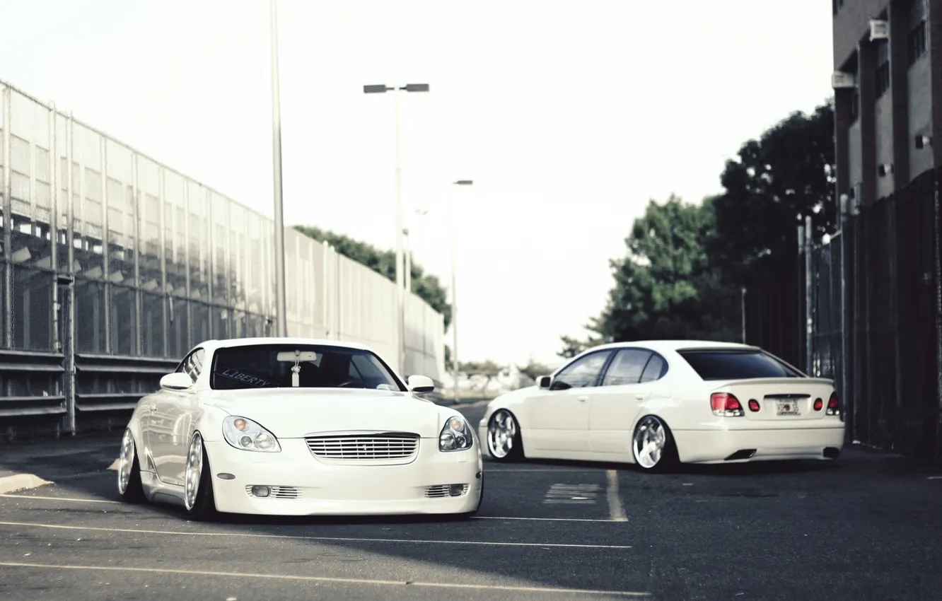 Фото обои белый, тюнинг, тачки, lexus, cars, лексус, auto wallpapers, авто обои