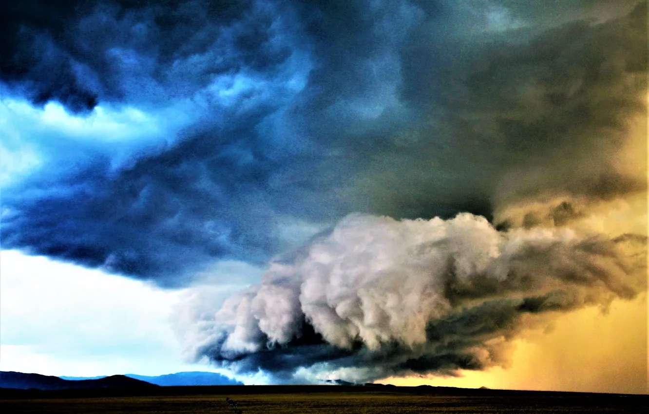 Фото обои гроза, буря, Алтай, тучи.