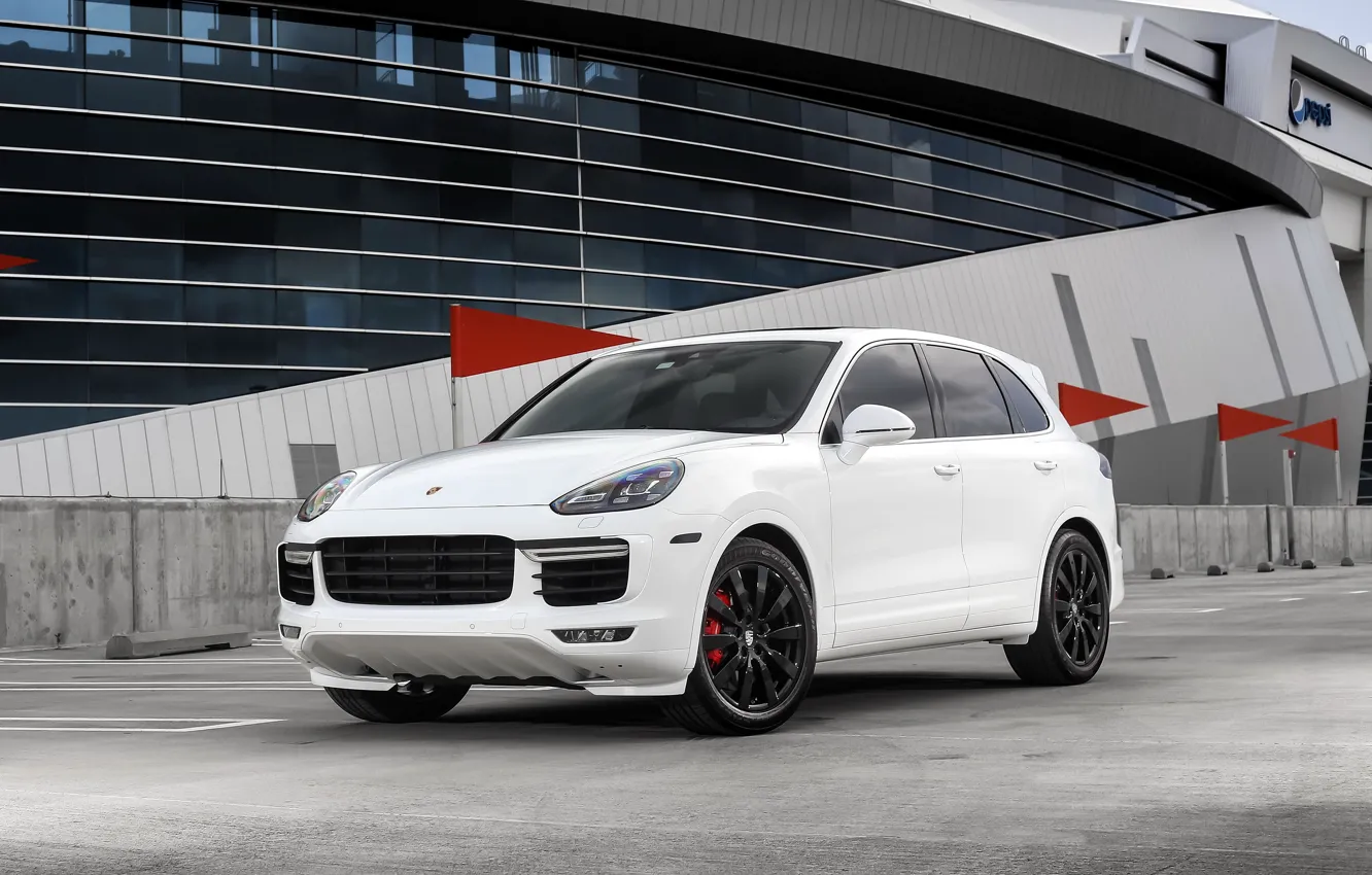 Фото обои Porsche, with, Turbo, color, Cayenne, customized