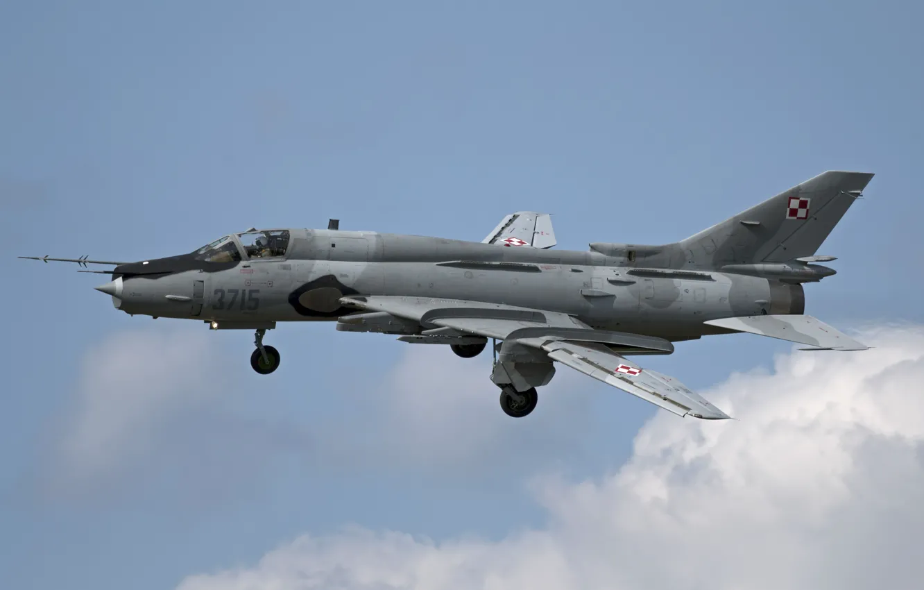 Фото обои истребитель, бомбардировщик, Су-22М