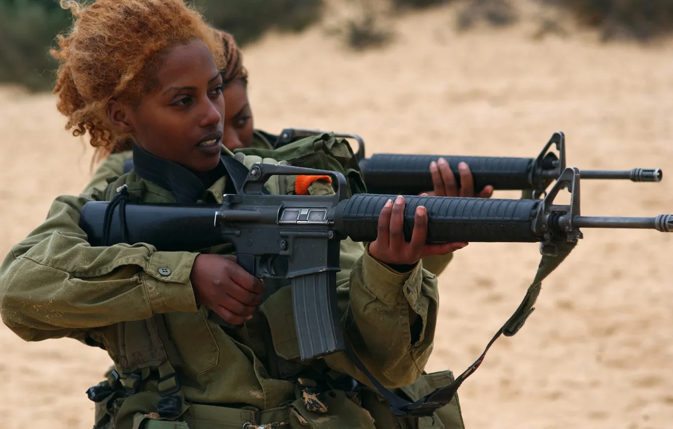 Фото обои shooting, Girls, guns