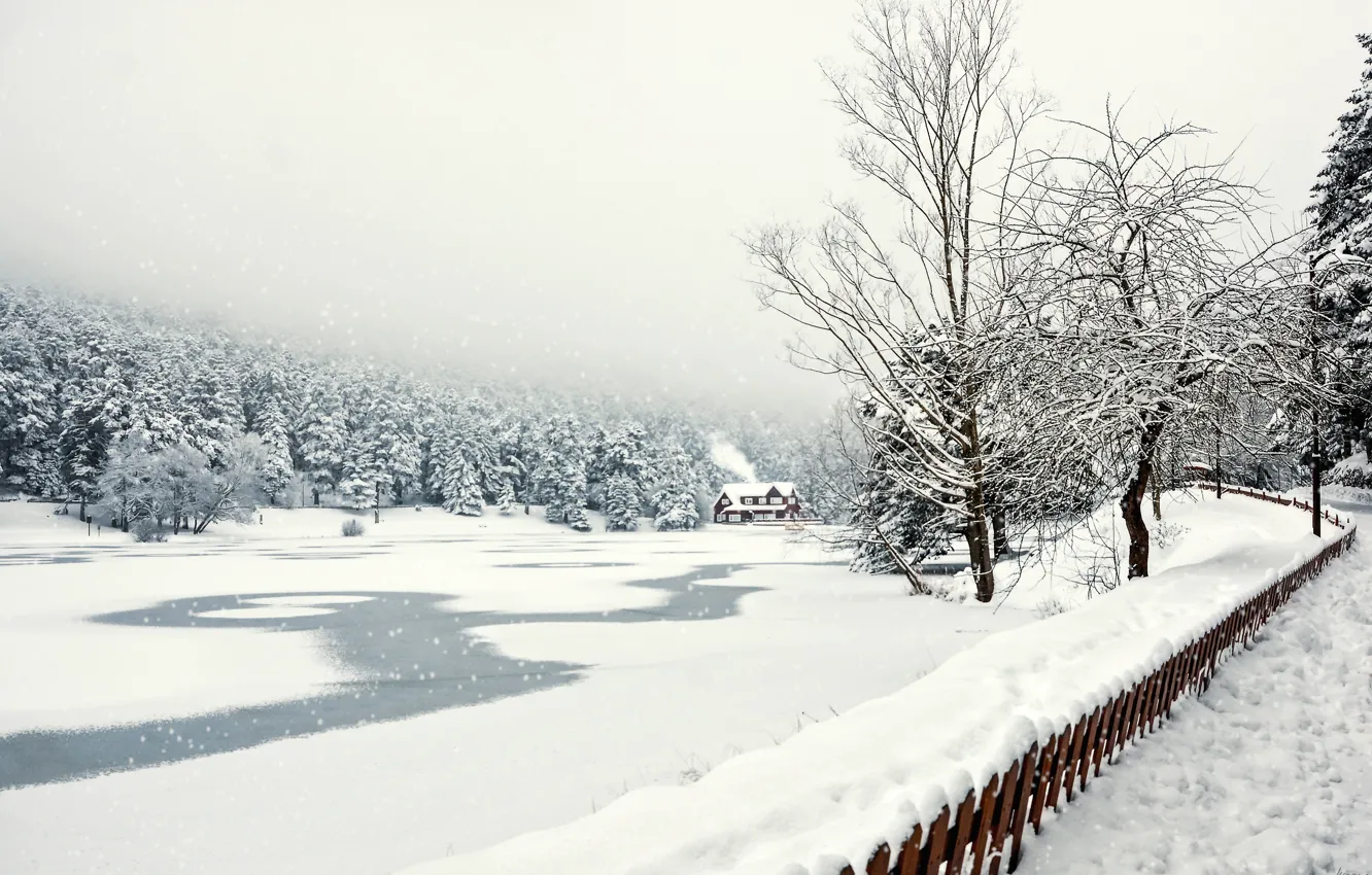 Фото обои Turkey, Gölcük Lake, Bolu