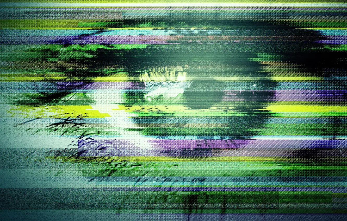 Фото обои eyes, noise, pixels, digital art, artwork, watching