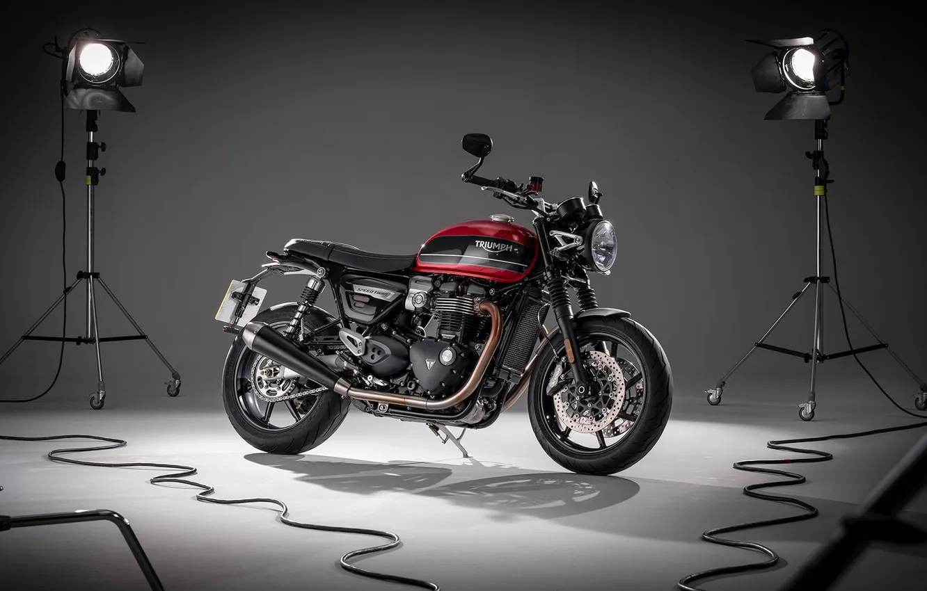 Фото обои speed, triumph, twin, 1200