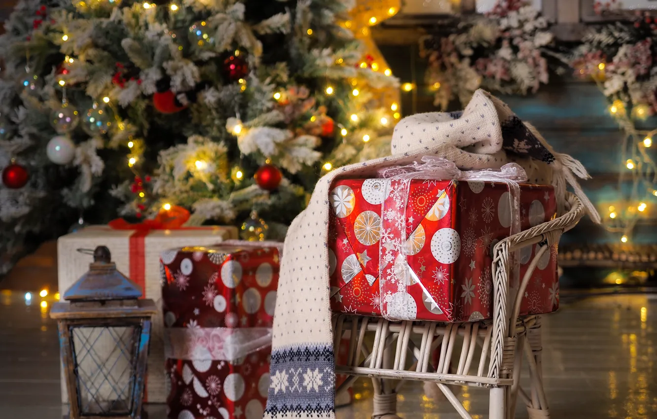 Фото обои украшения, игрушки, елка, Новый Год, Рождество, подарки, happy, Christmas