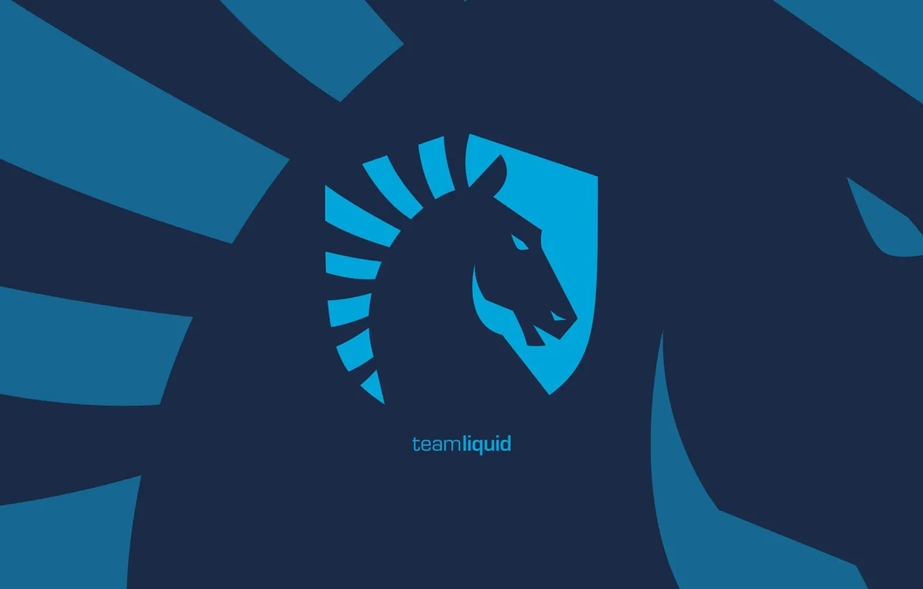 Фото обои logo, blue, background, team, liquid