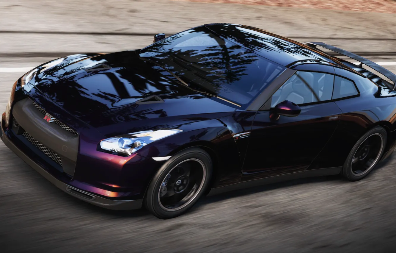 Фото обои Cars, Nissan GT-R, NFS Hot Pursuit 2010, Сидж