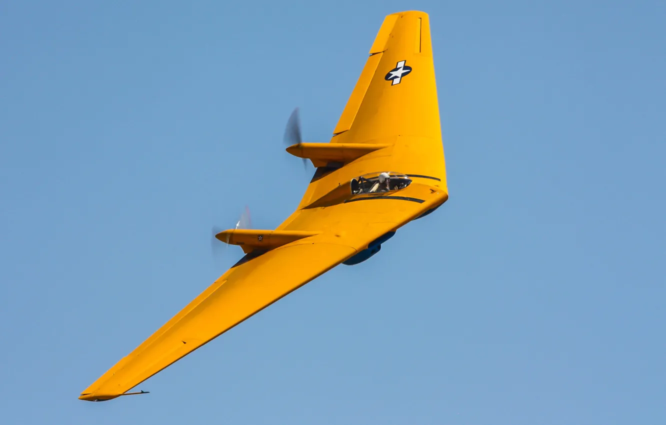 Фото обои полет, Northrop, Опытный образец, N9MB, Flying Wing