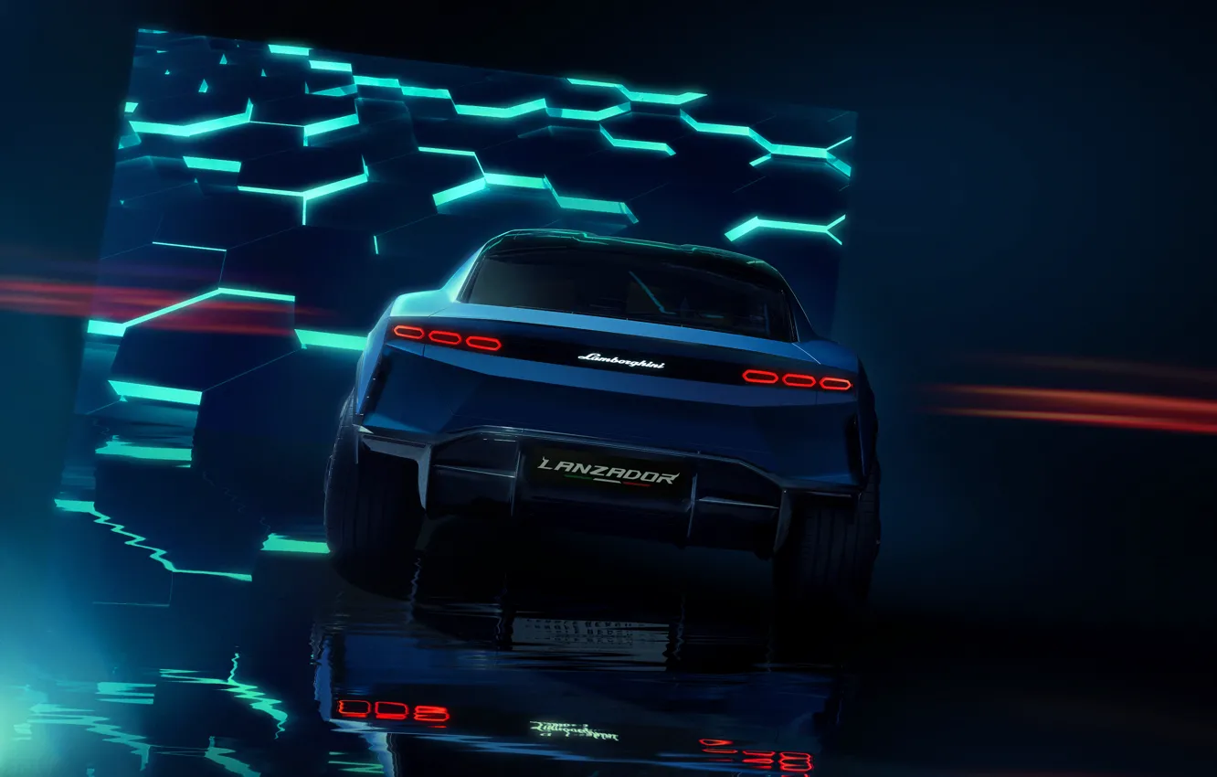 Фото обои Lamborghini, electric car, Lamborghini Lanzador Concept, Lanzador