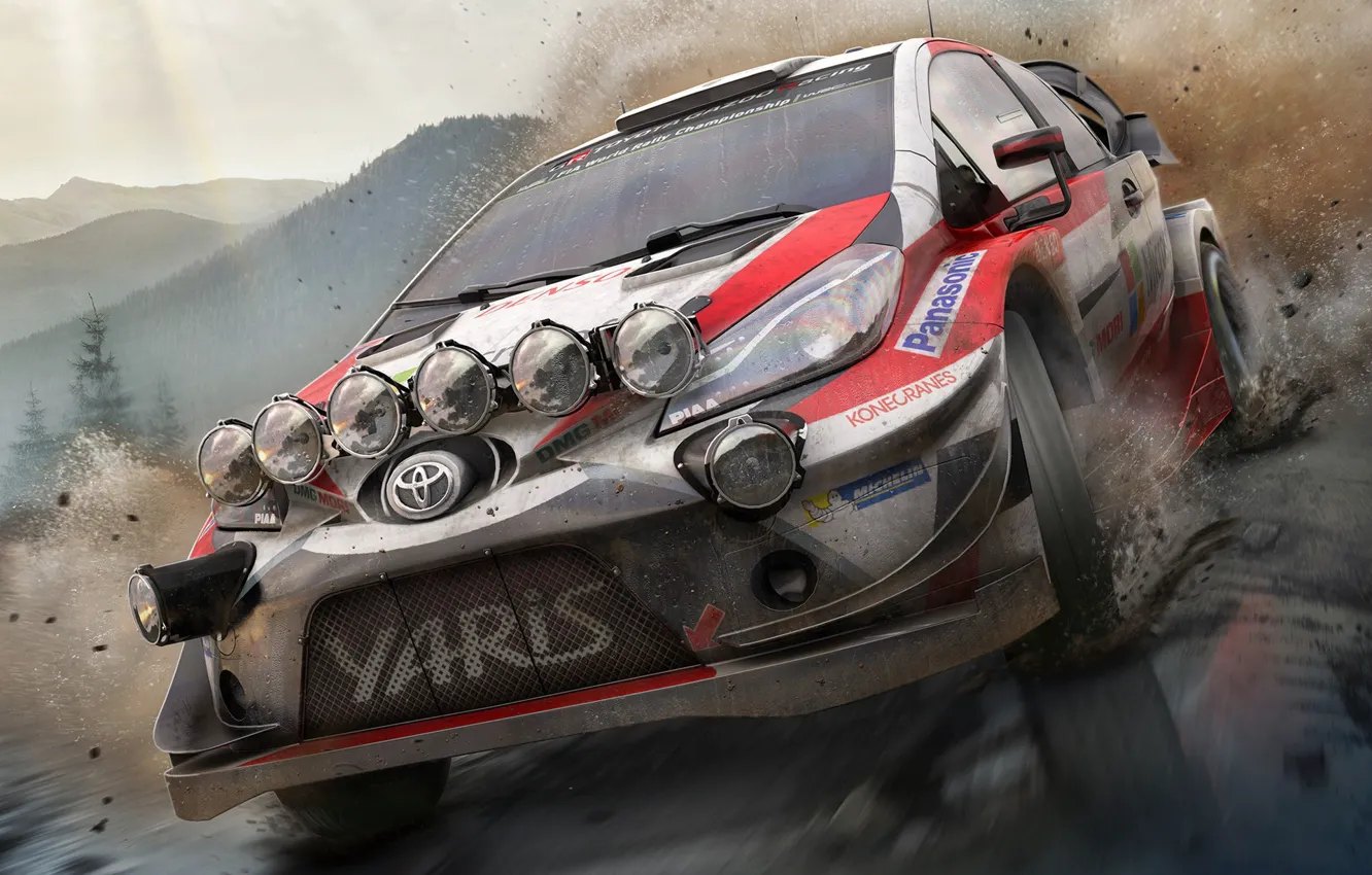 Фото обои Toyota Yaris, WRC 7, BigBen Interactives, Pack Shot