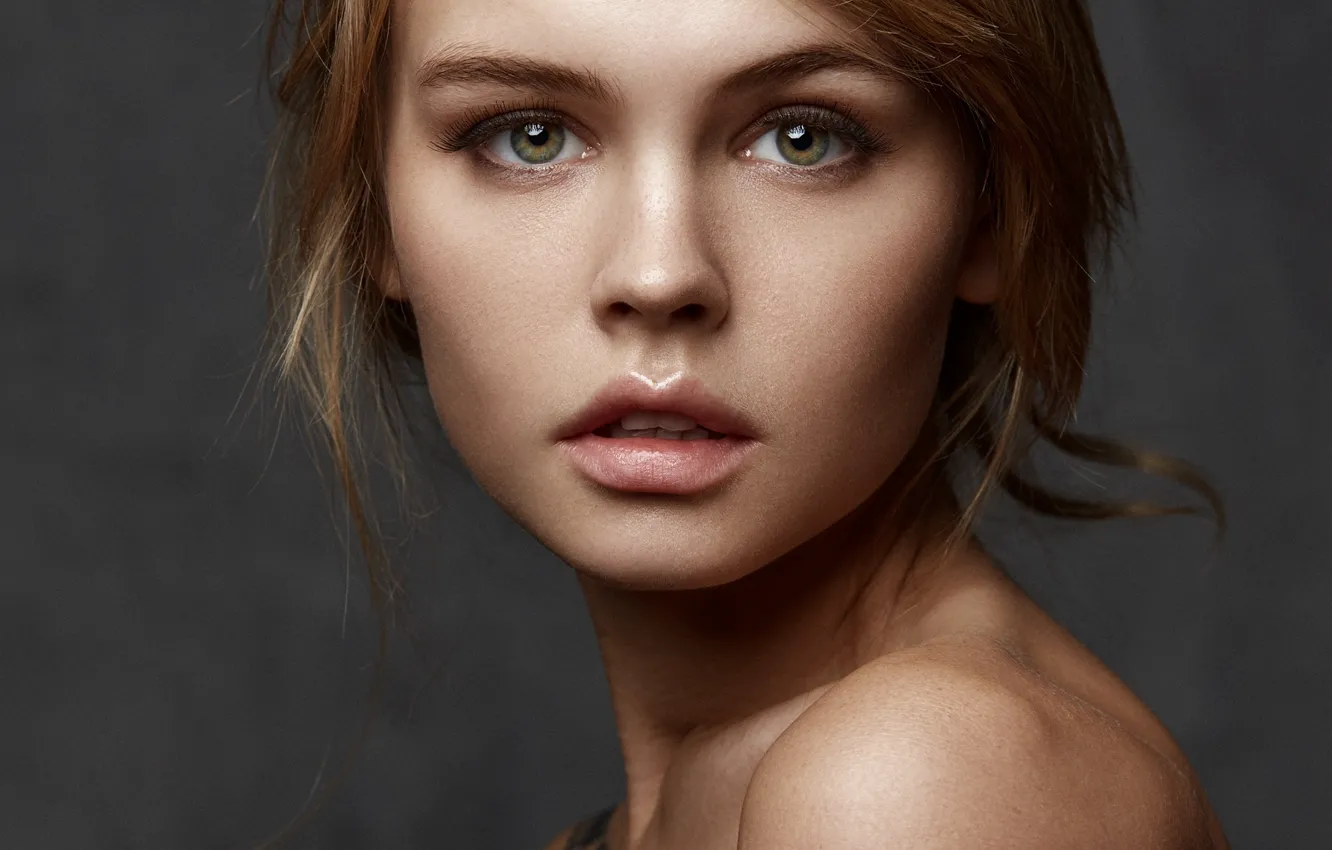 Фото обои глаза, девушка, модель, портрет, Anastasia, Nastya, Анастасия Щеглова