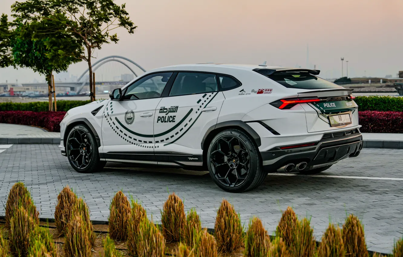 Фото обои Lamborghini, Urus, Lamborghini Urus Performante Dubai Police