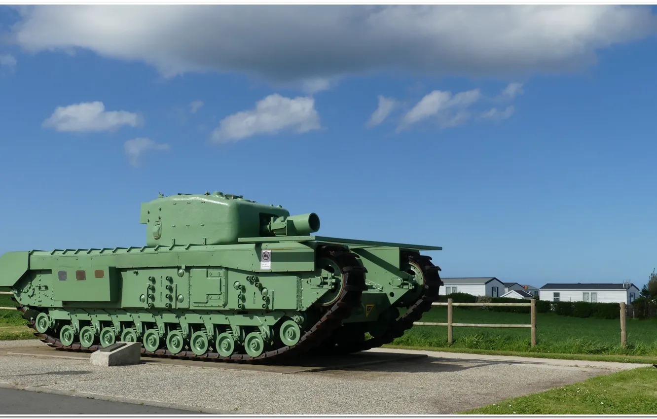 Фото обои normandie, ww2 tank, churchill