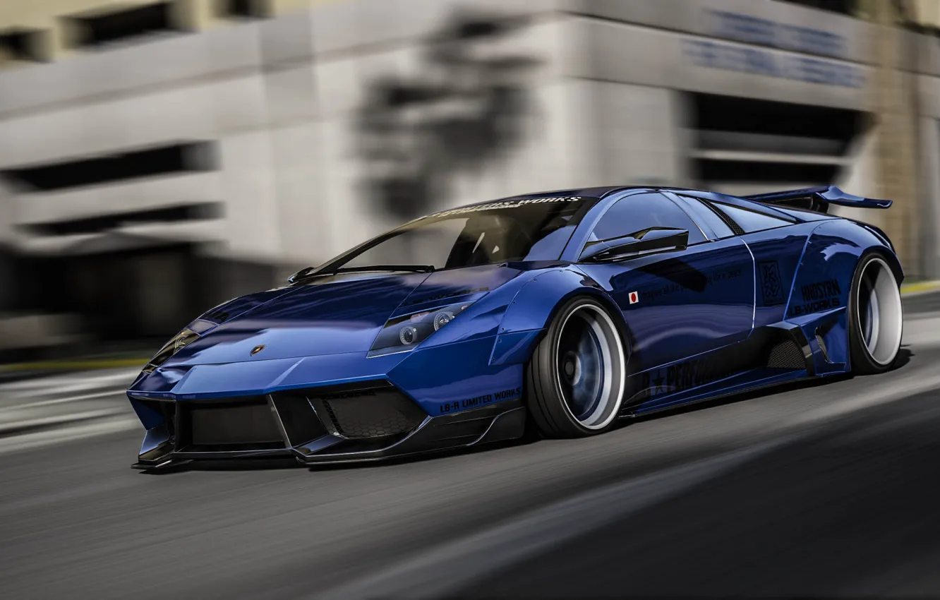 Фото обои скорость, Lamborghini, GTA, Grand Theft Auto V