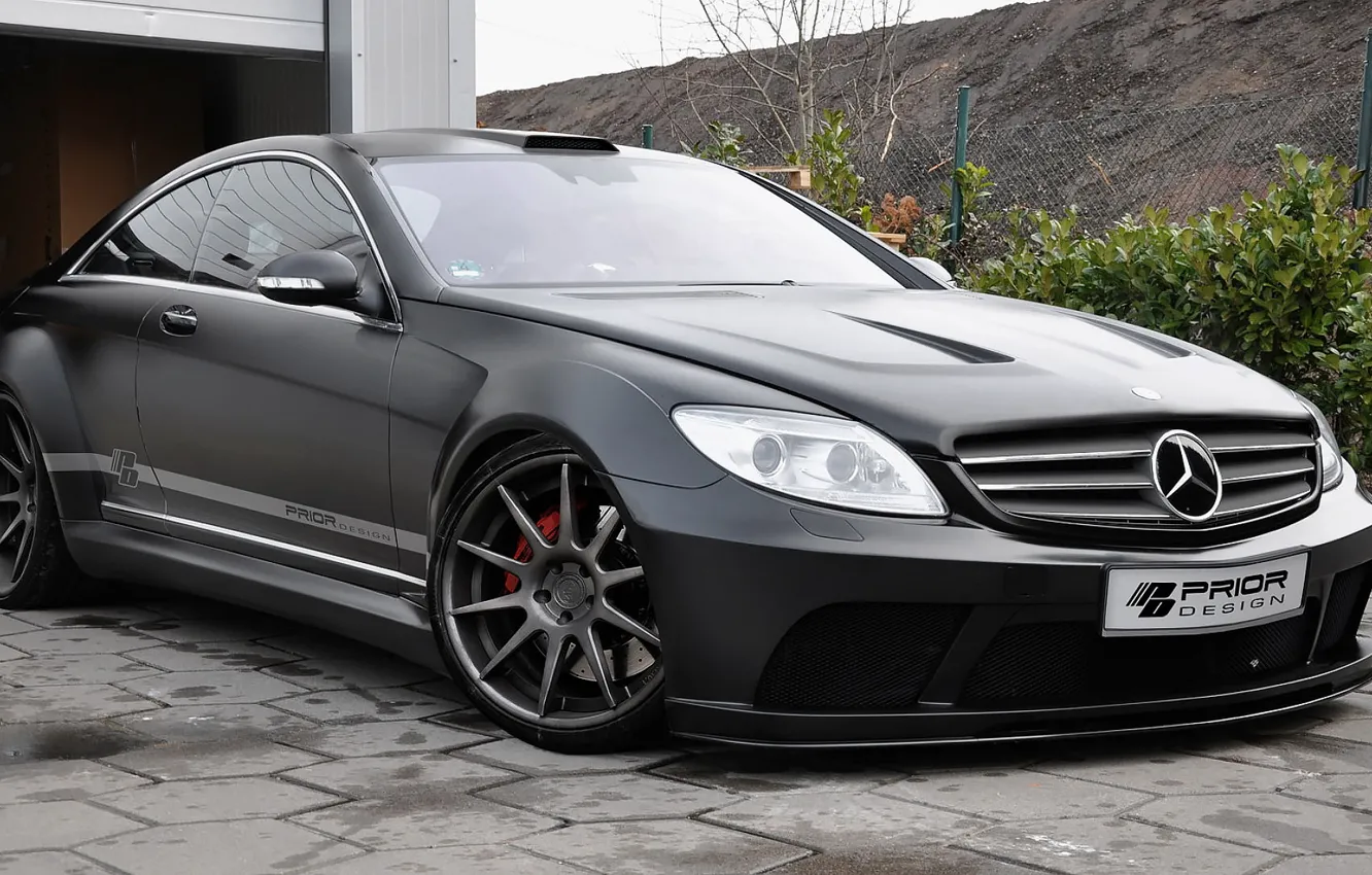 Фото обои Mercedes Benz, Black Edition, Tuned by Prior Design, CL (C216)